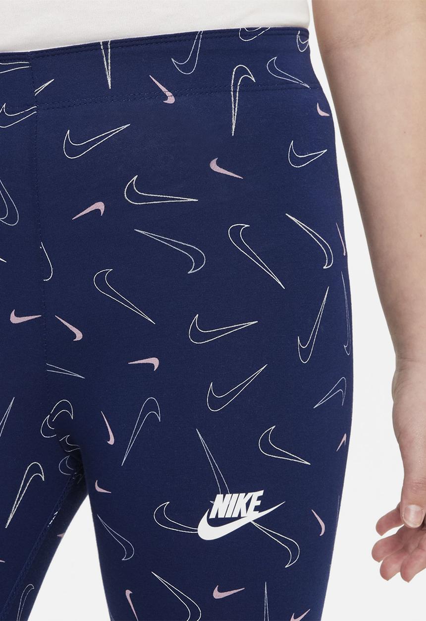 Nike - G nsw favorites aop legging  - blue void/white