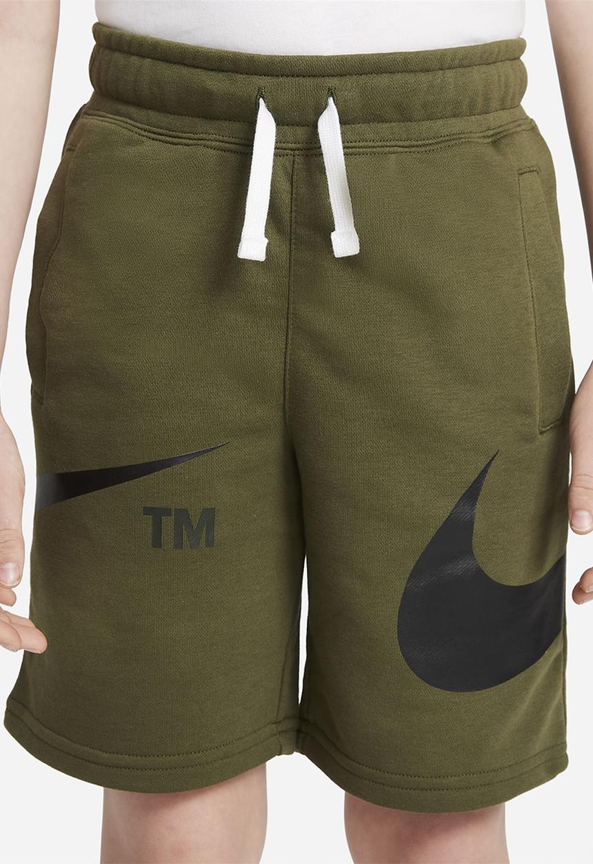 Nike - B nsw swoosh short - rough green/black