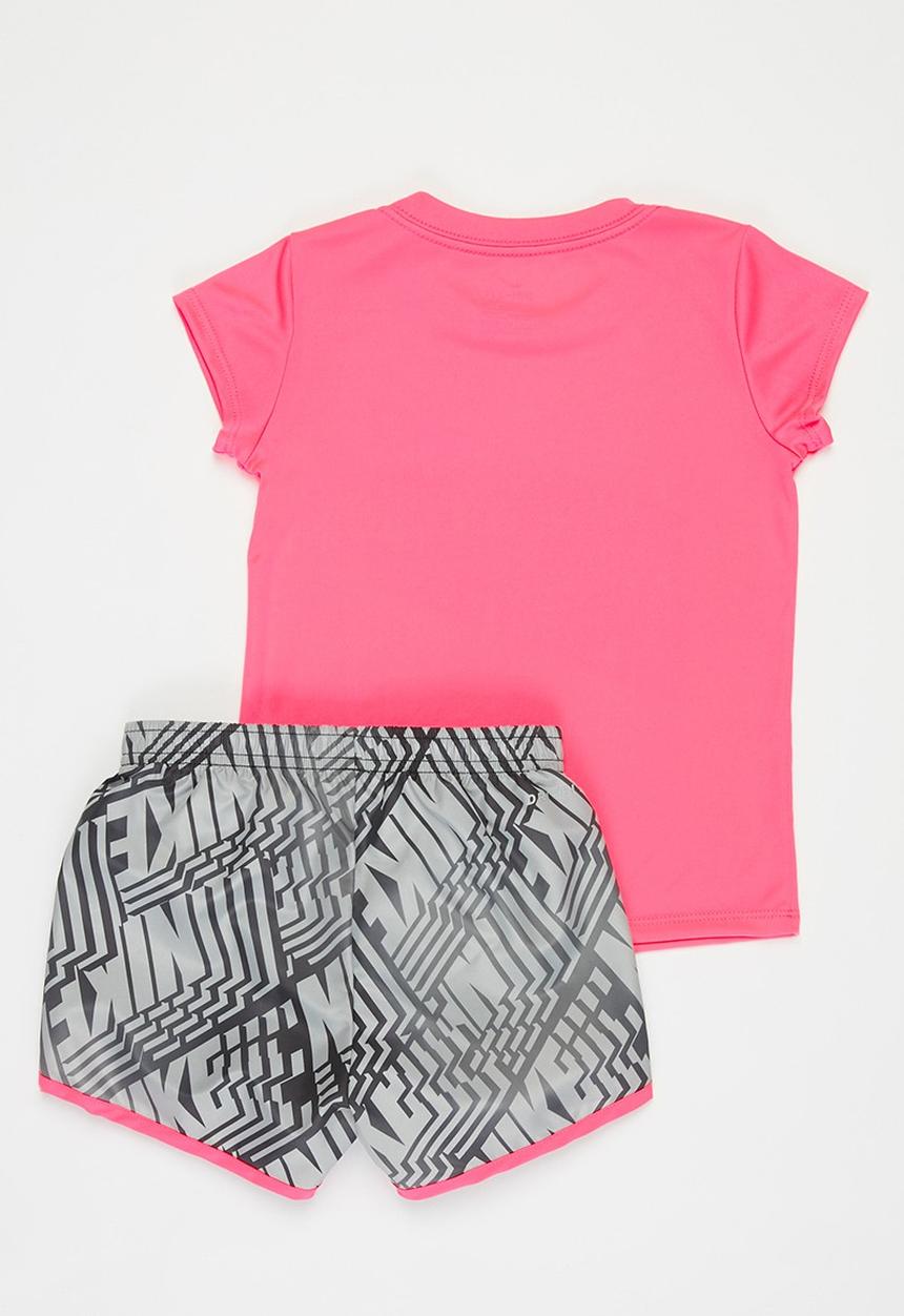 Nike - Nkg laser letters short set - black & pink