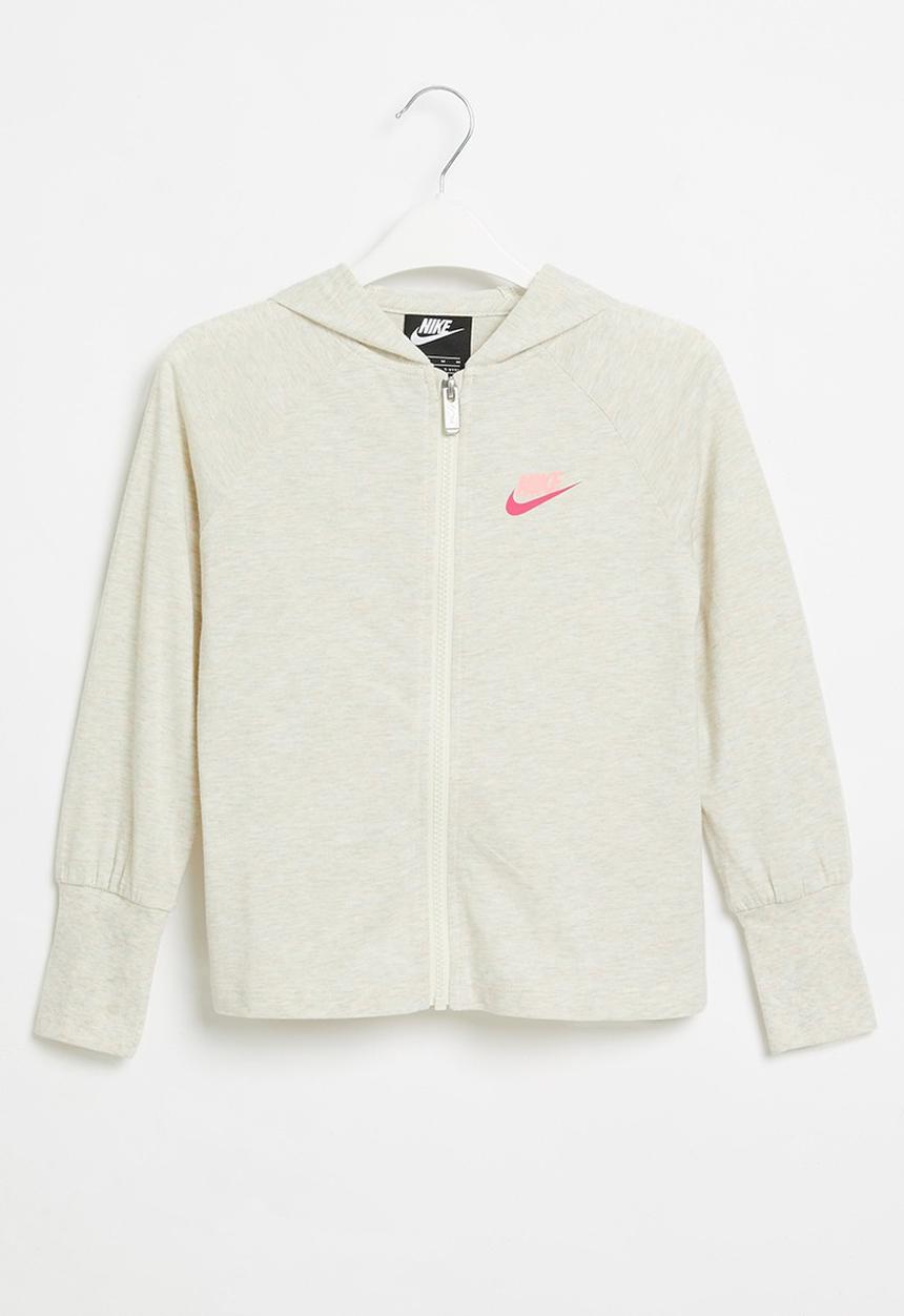 Nike - Jersey essentials full zip - coconut milk heather