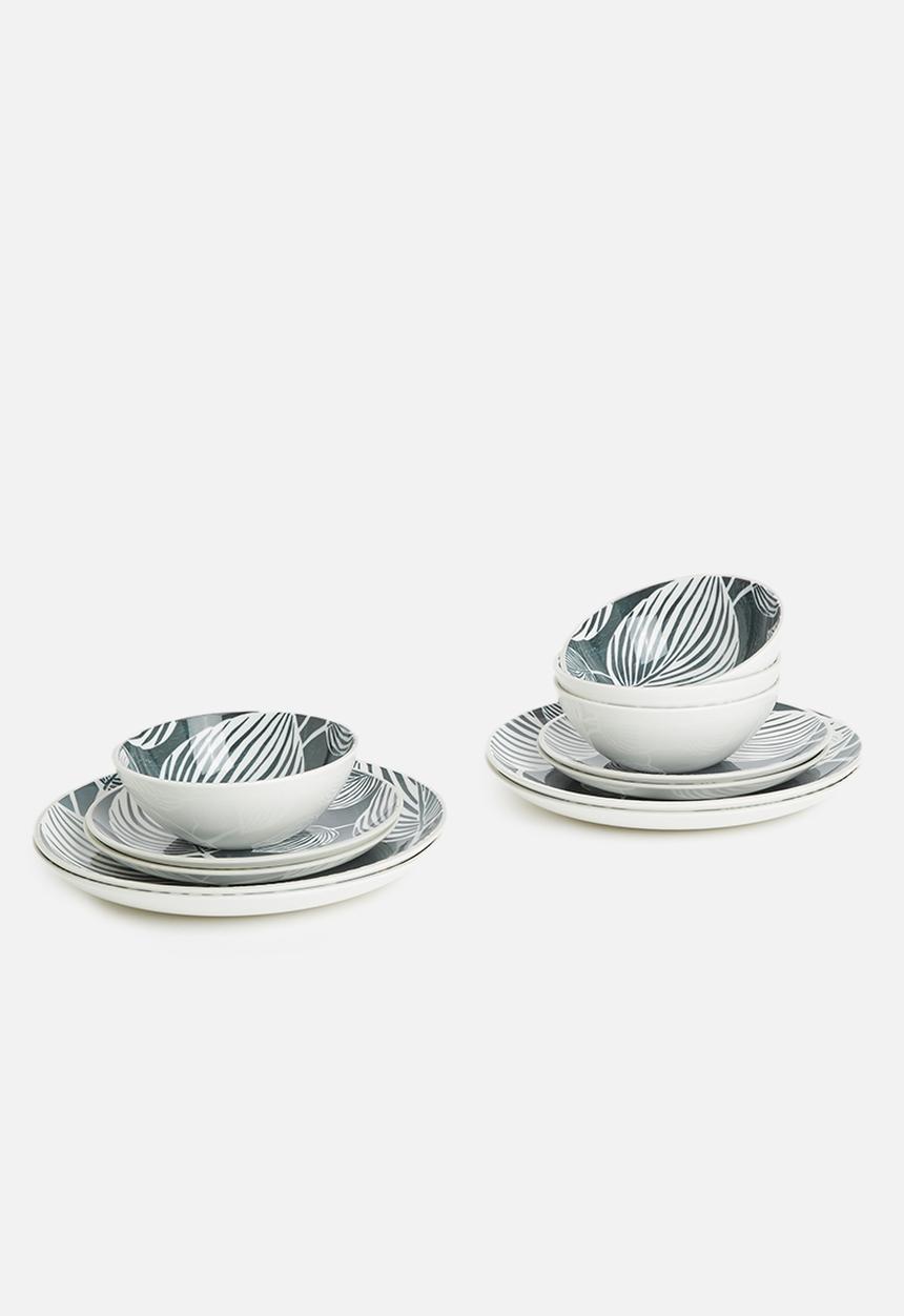 Maxwell & Williams - Panama side plate  set of 4 - grey