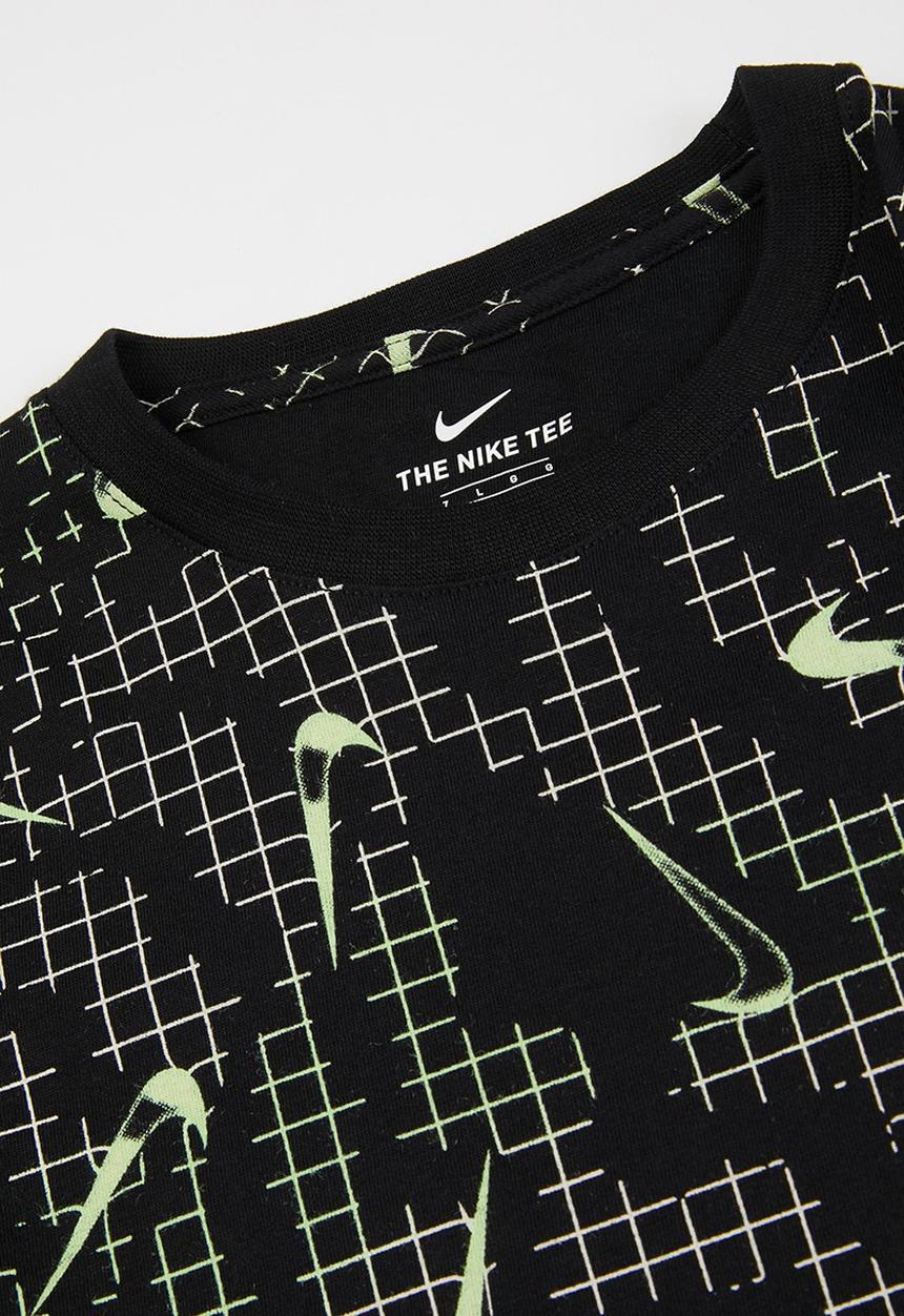 Nike - Nkb electric grid aop tee - black