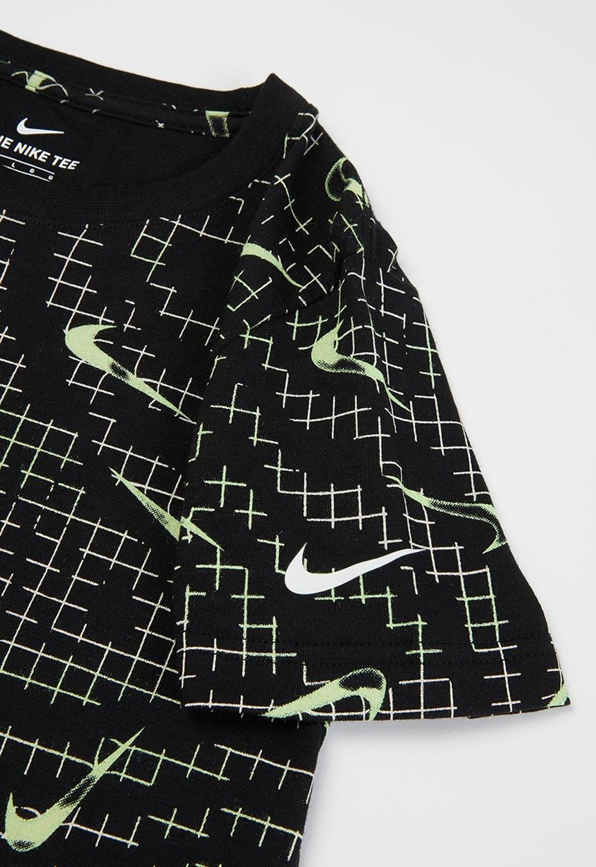 Nike - Nkb electric grid aop tee - black