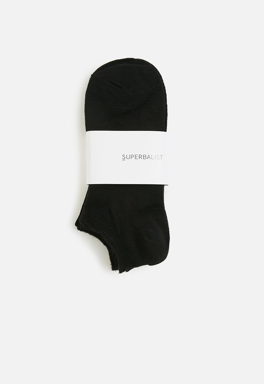 Superbalist - Plain 5-pack ankle socks - black x5