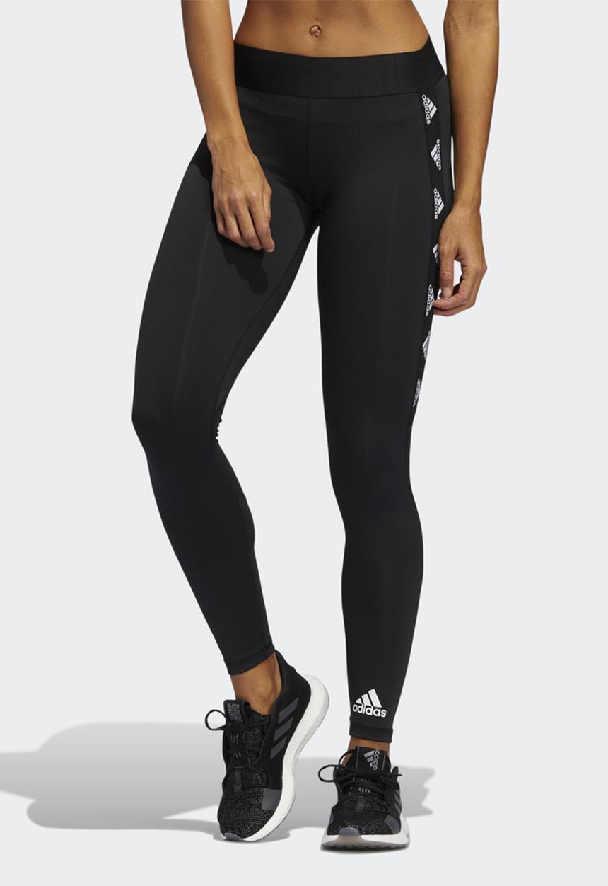 adidas Originals - Alphaskin badge of sport tights - black & white