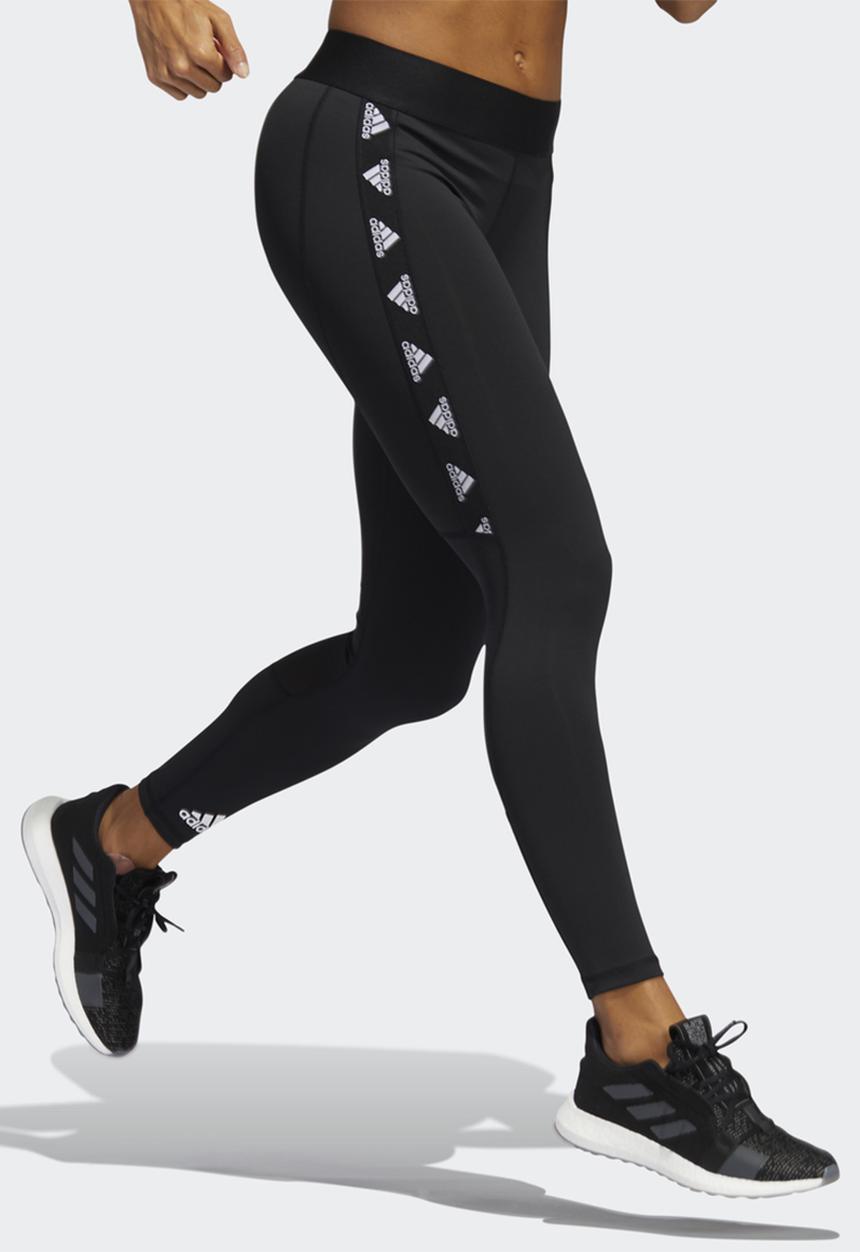 adidas Originals - Alphaskin badge of sport tights - black & white