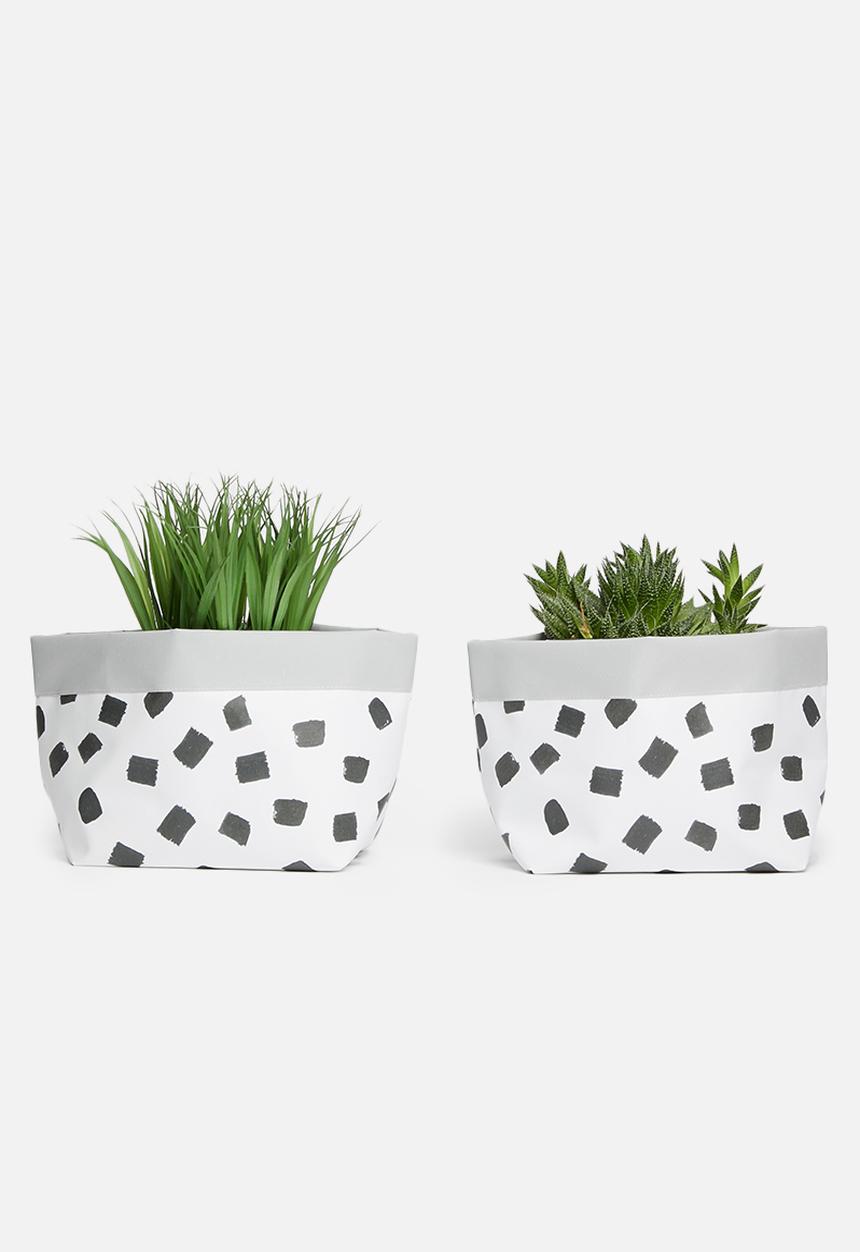 Inspired Vision Studios - Pitch canvas Storage set of 2 - dots