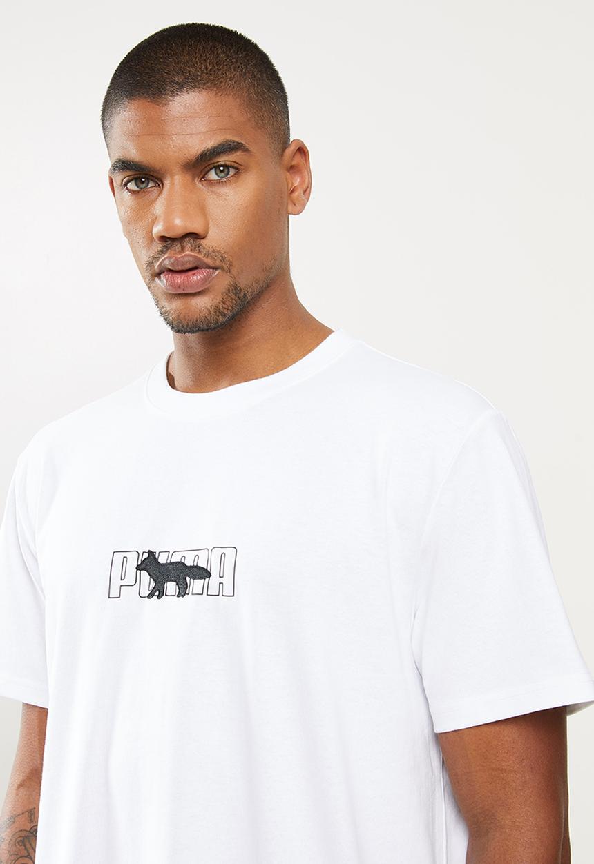 PUMA - Puma x maison kitsune oversized tee - white