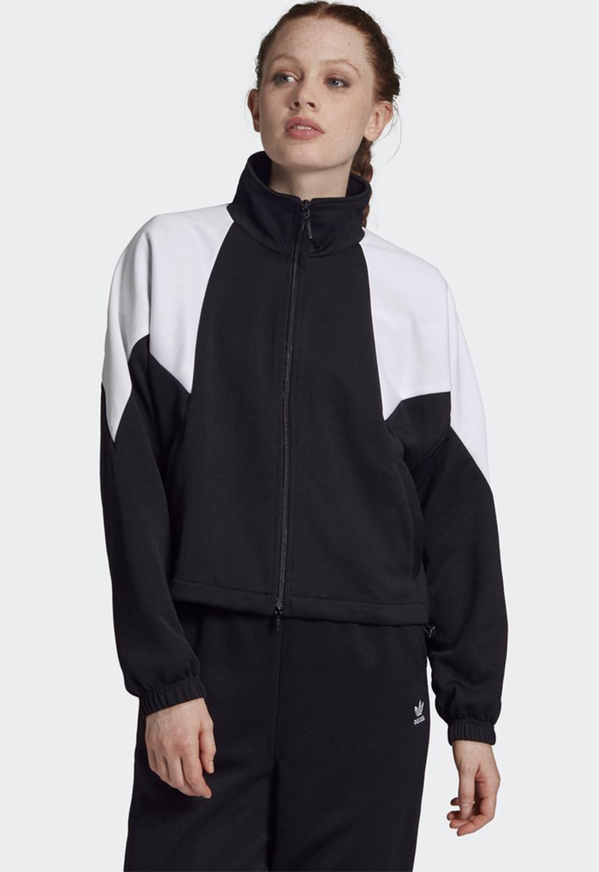 adidas Originals - Large logo tracktop - black & white