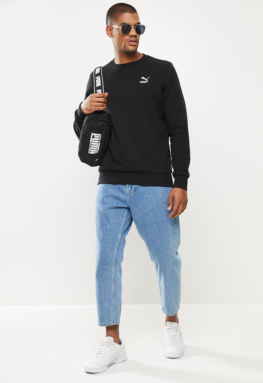 PUMA - Classics embro crew tr - black