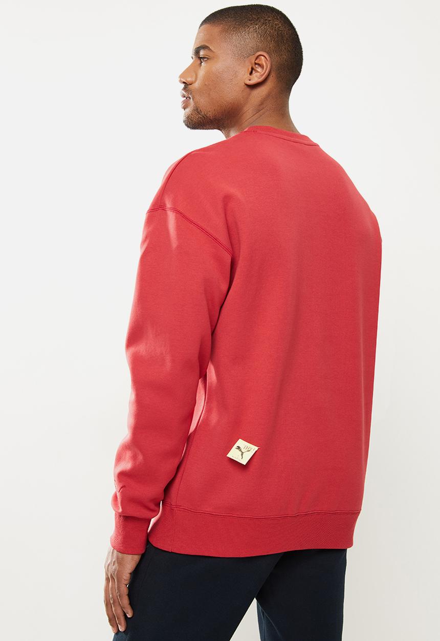 PUMA - Puma x michael lau graphic sweatshirt - red