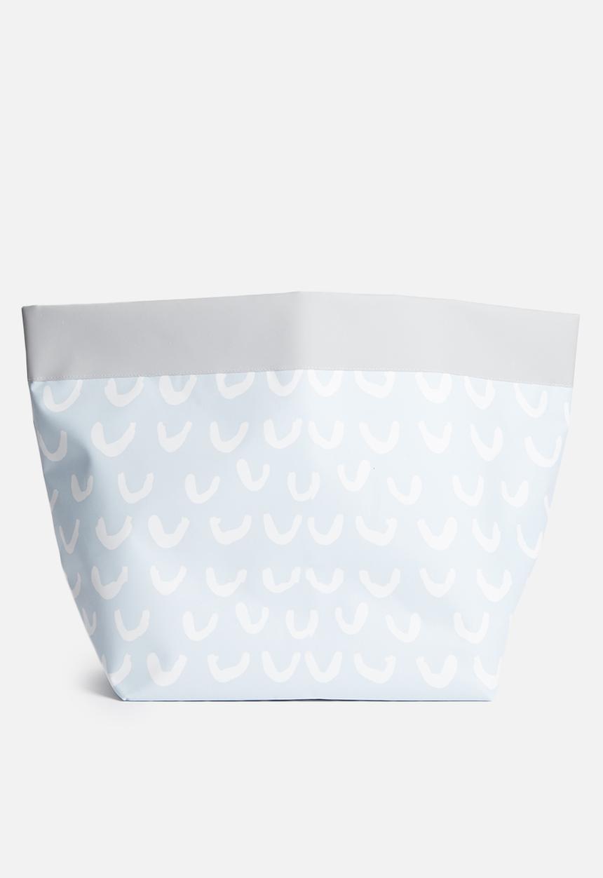 Inspired Vision Studios - Hail canvas Storage basket - blue