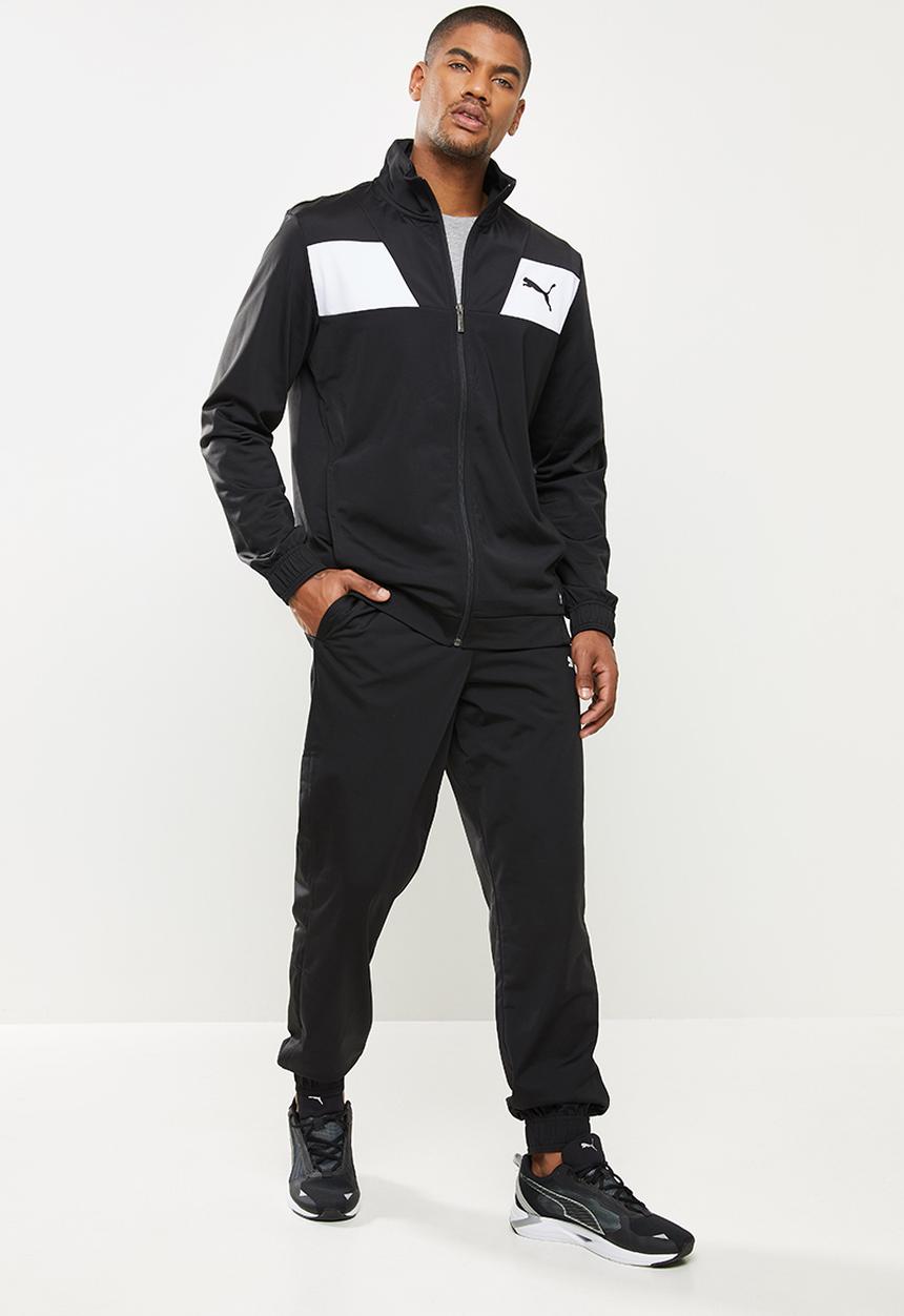 PUMA - Techstripe tricot suit cl - black