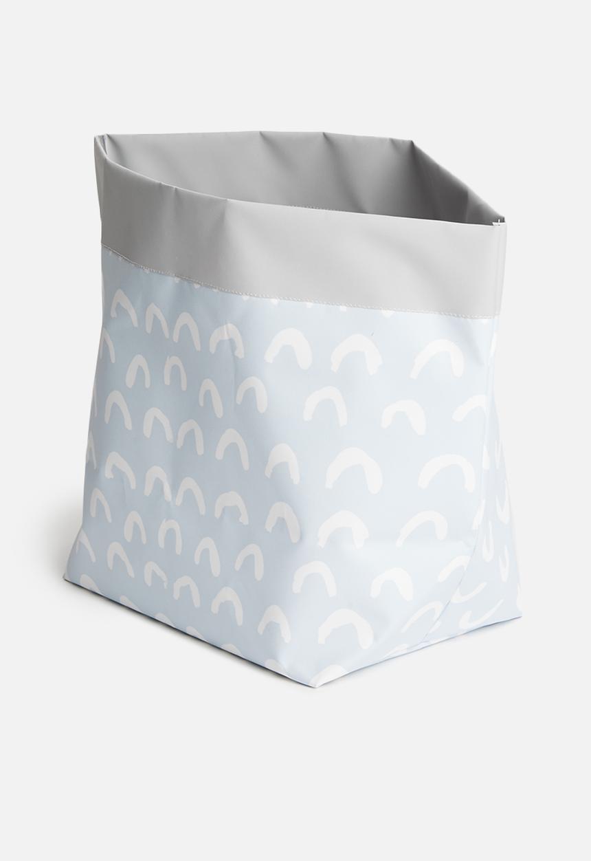 Inspired Vision Studios - Hail canvas Storage basket - blue