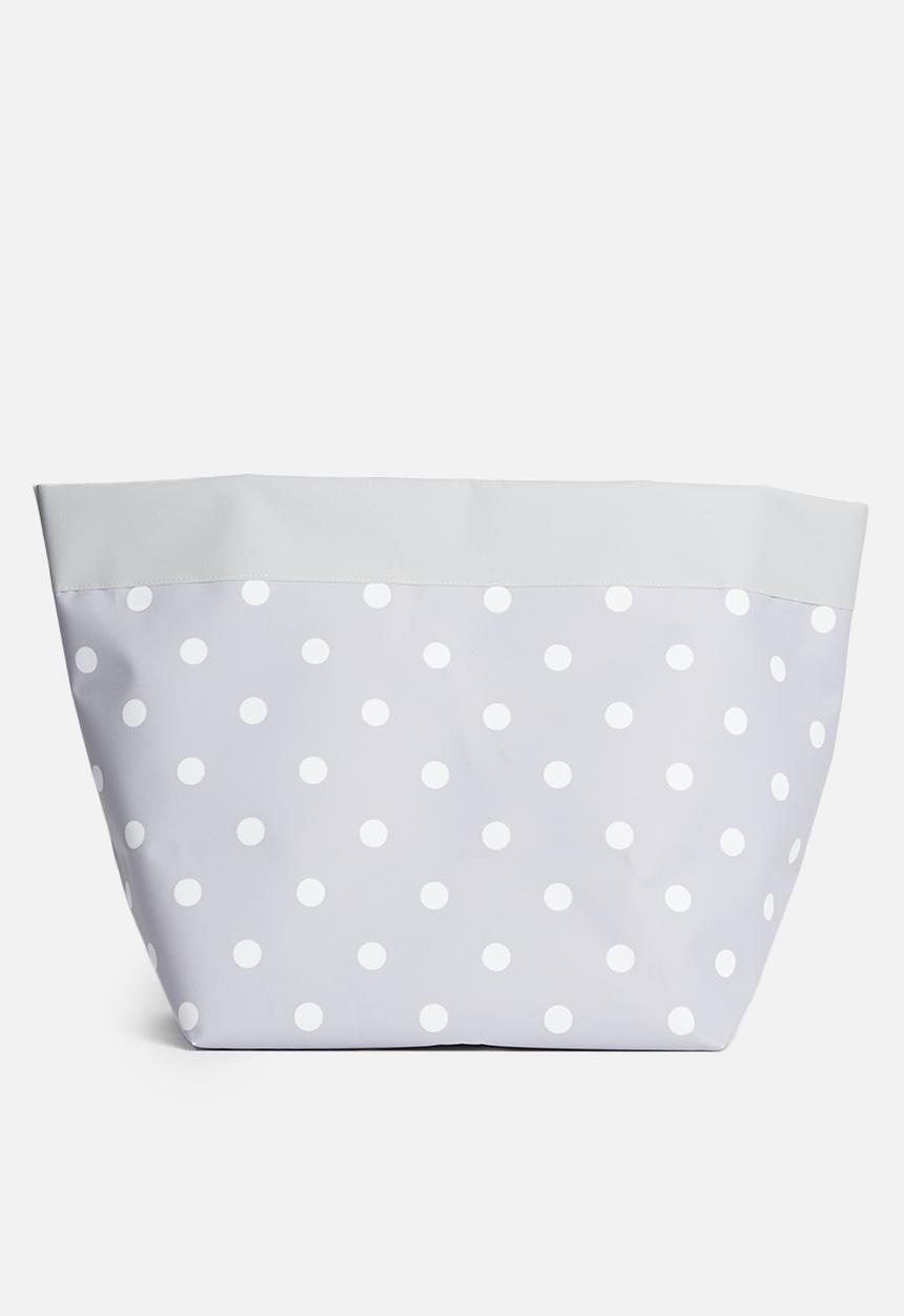 Inspired Vision Studios - Mist canvas Storage basket- grey