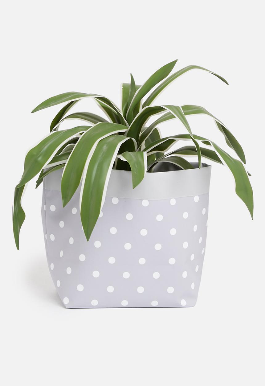 Inspired Vision Studios - Mist canvas Storage basket- grey