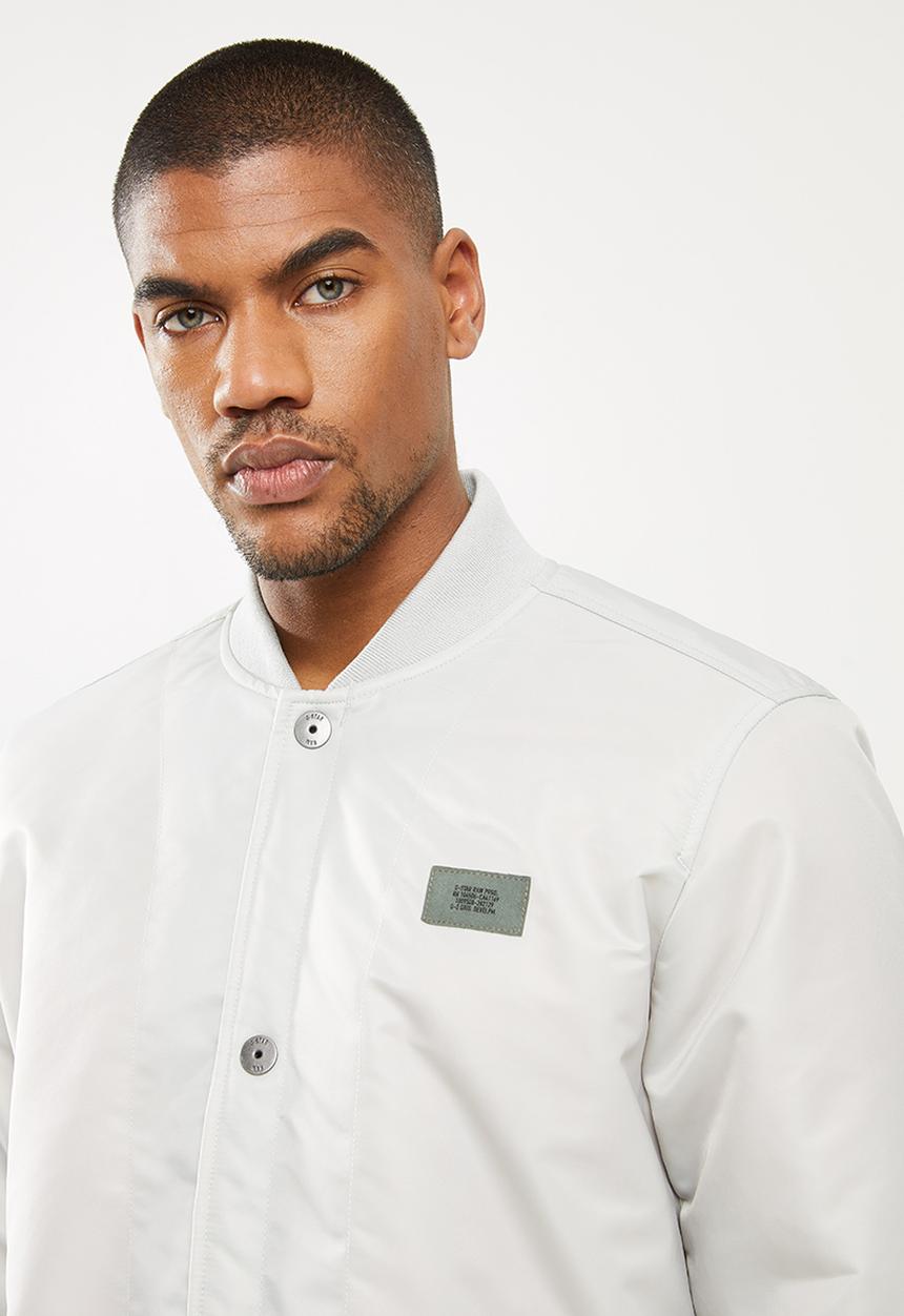 G-STAR - 10 degrees padded overshirt - oyster blue