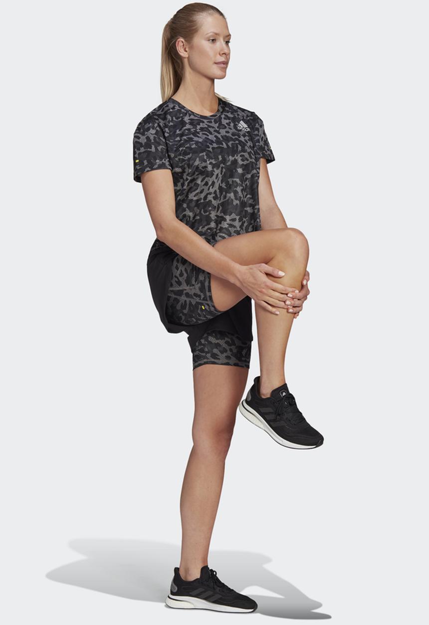 adidas Performance - Primeblue 2in1 shorts - black & grey 