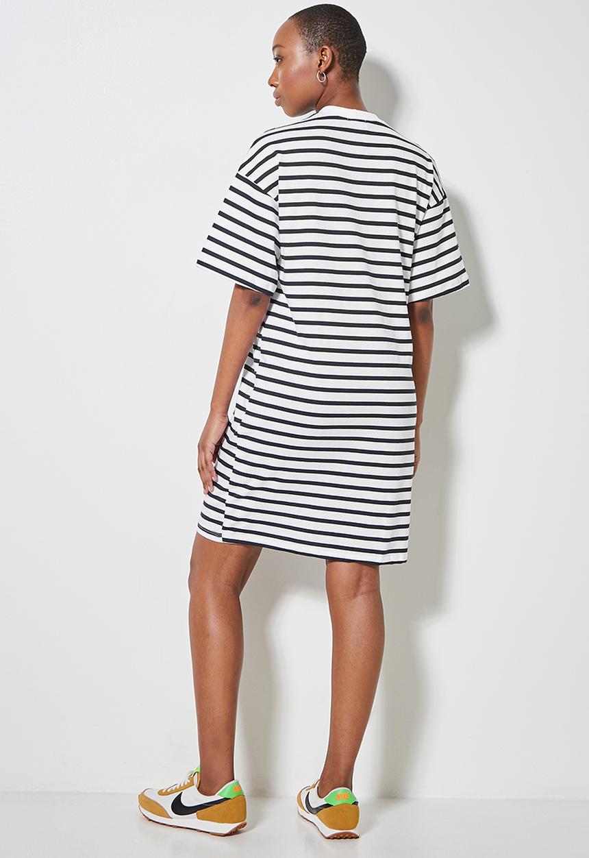 Superbalist - Oversize mini T-shirt dress - white with black stripe