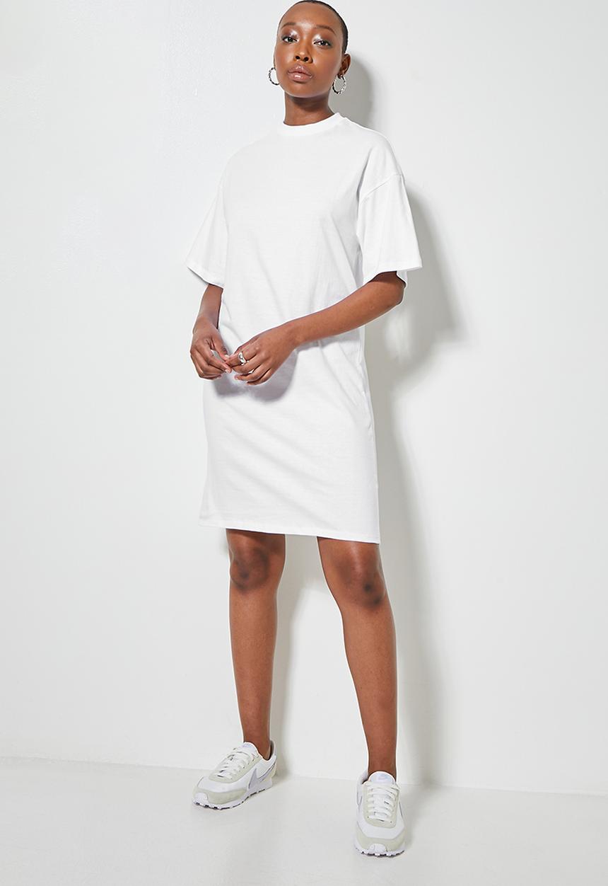 Superbalist - Oversize mini T-shirt dress - white