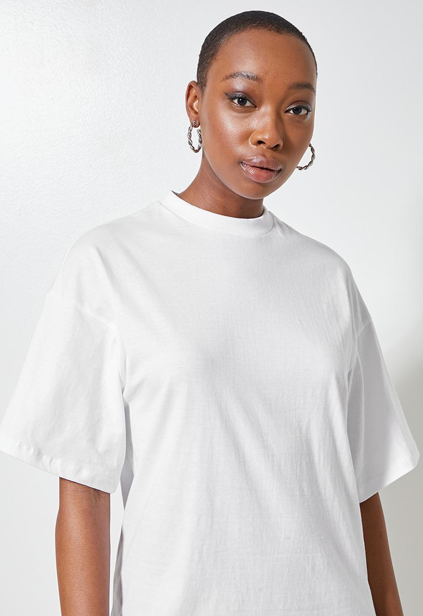 Superbalist - Oversize mini T-shirt dress - white