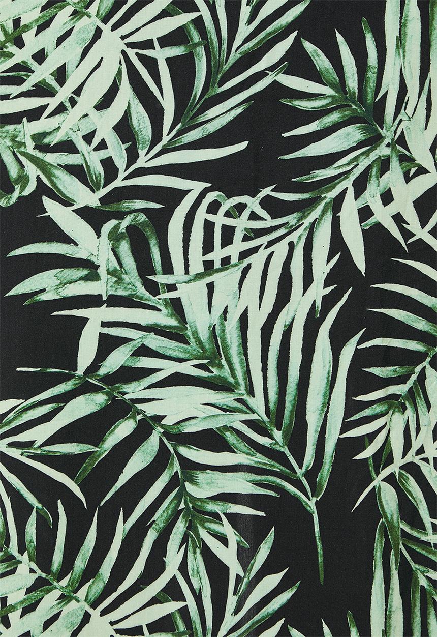 Superbalist - Longer length shacket - dark base palm