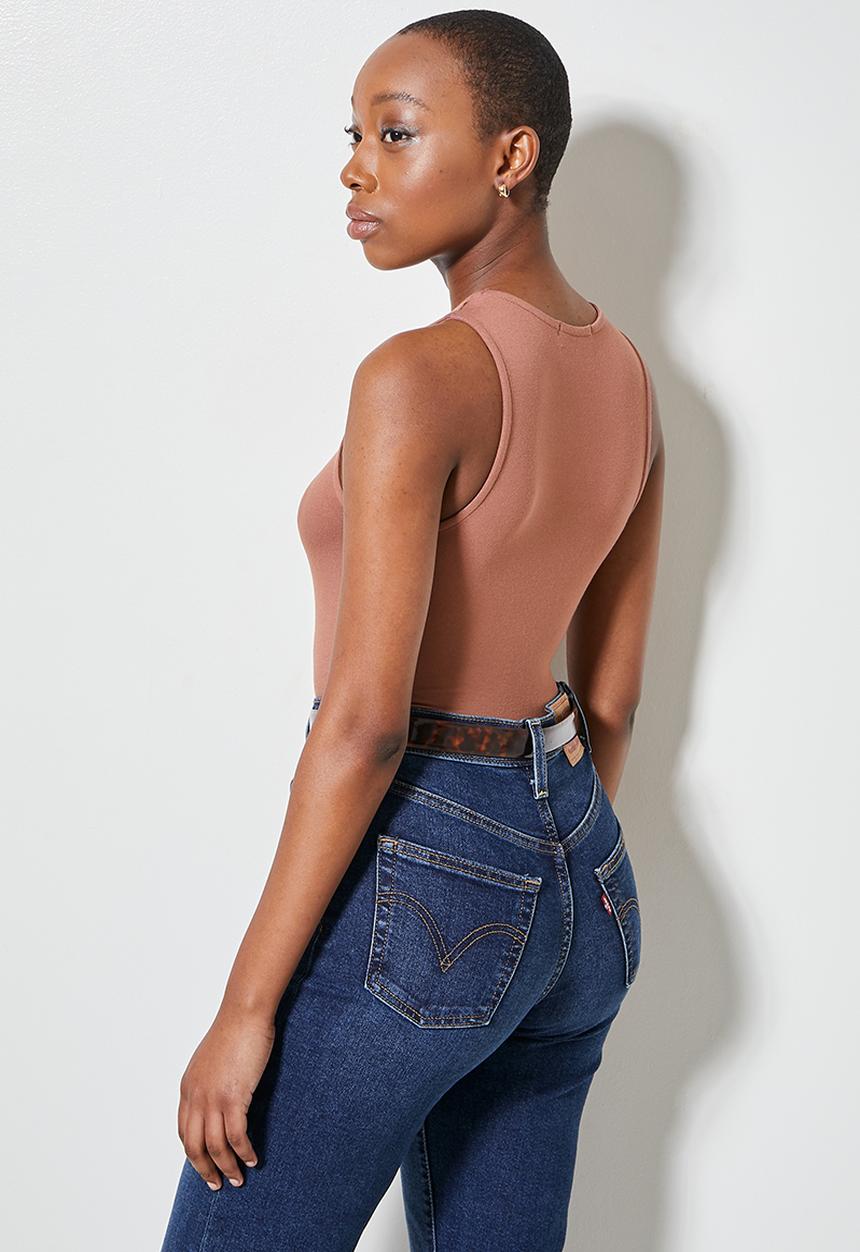 Superbalist - High neck cutaway bodysuit - copper