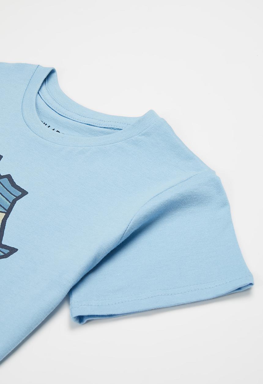 Billabong  - Boys crowded short sleeve tee - dusty blue