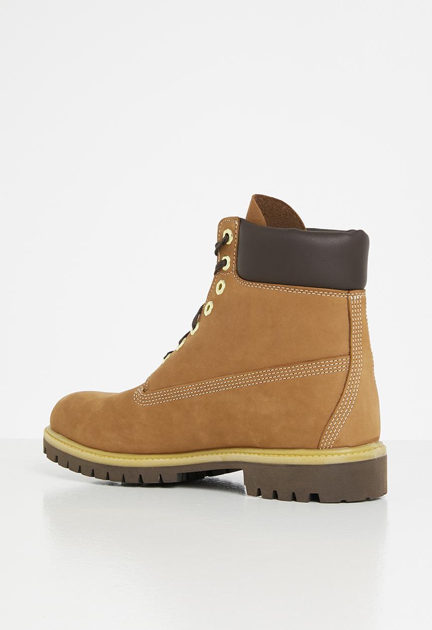 Timberland - Timberland premium 6" waterproof boot - rust nubuck with medium brown