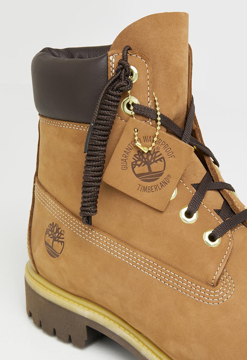 Timberland - Timberland premium 6" waterproof boot - rust nubuck with medium brown