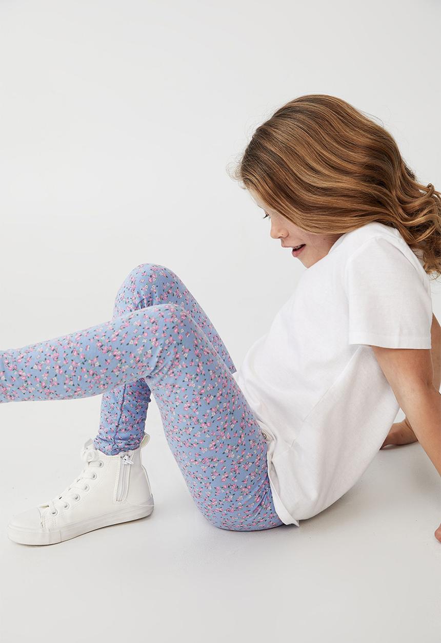 Cotton On - Huggie tights - dusk blue/somerset ditsy