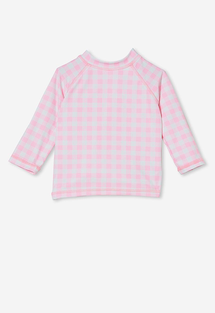 Cotton On - Freddie rash vest - cali pink/vanilla dylan gingham