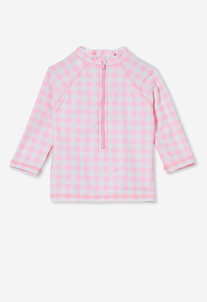 Cotton On - Freddie rash vest - cali pink/vanilla dylan gingham