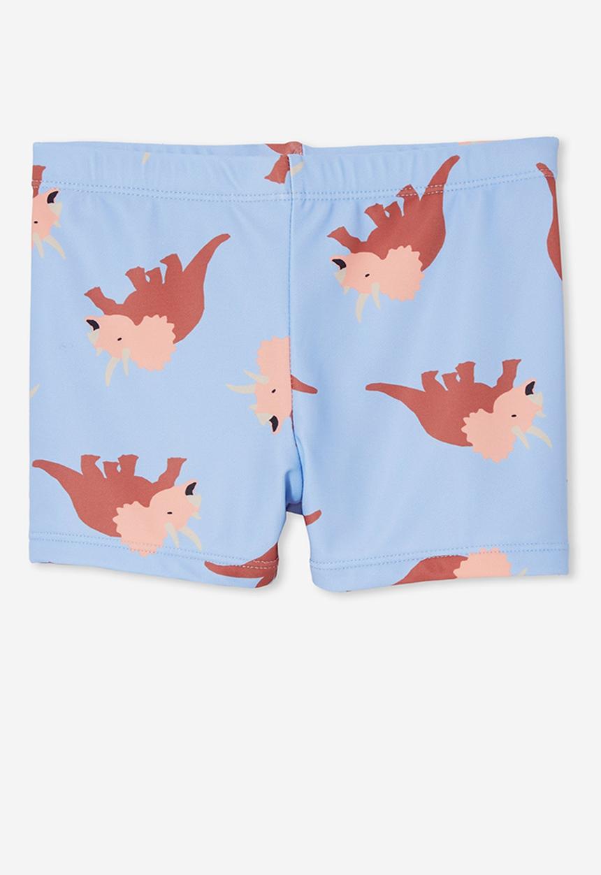 Cotton On - Billy boyleg swim trunk - dusk blue/dino