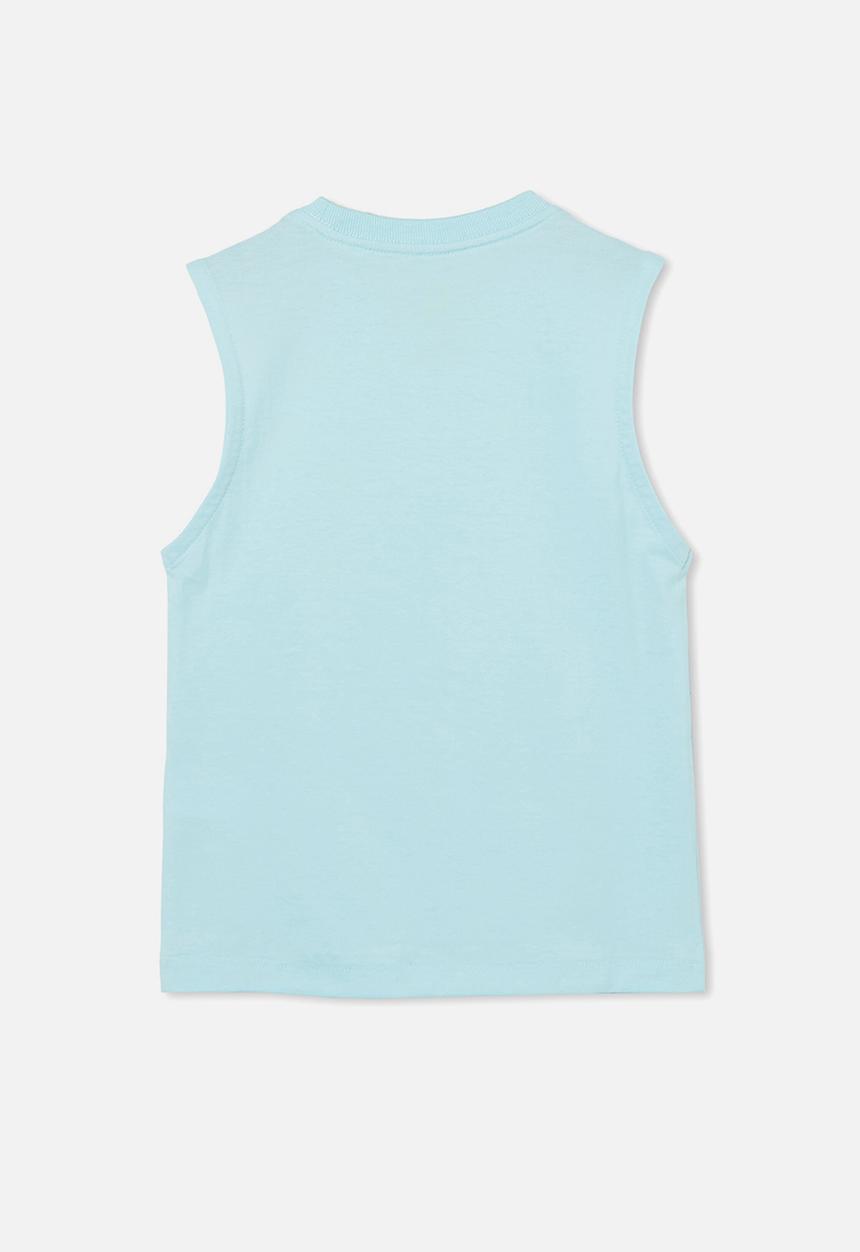 Cotton On - Otis muscle tank - dream blue/pineapple