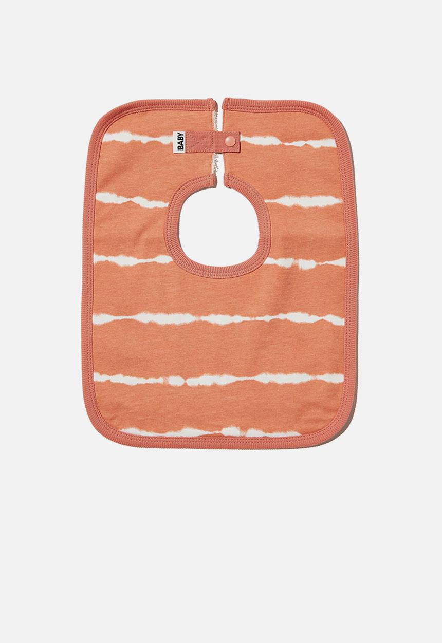Cotton On - The square bib - dust storm linear tie dye