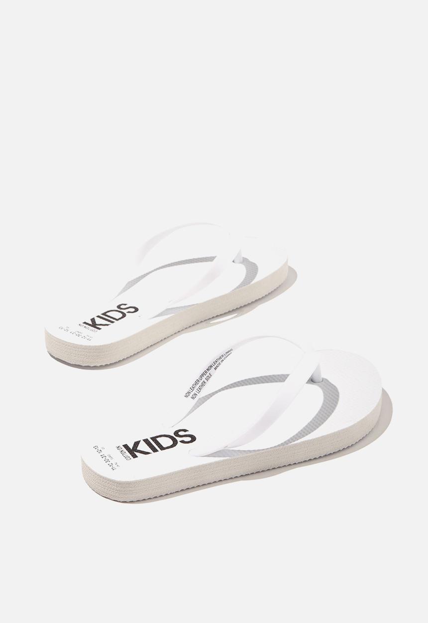 Cotton On - Printed flip flop - white