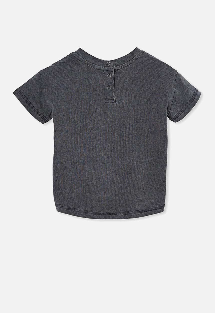 Cotton On - Alfie drop shoulder tee - rabbit grey wash