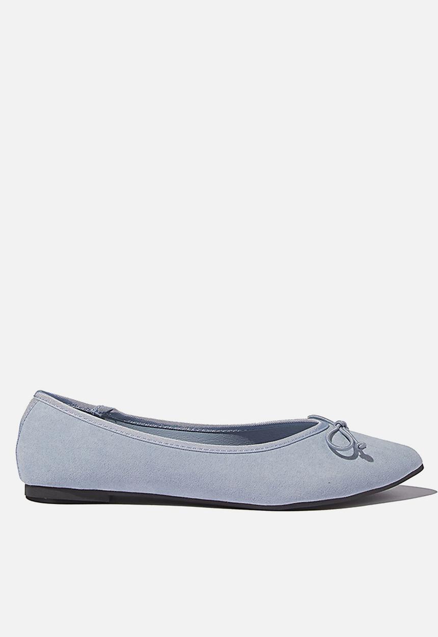 Cotton On - Essential evelyn point ballet - soft blue 