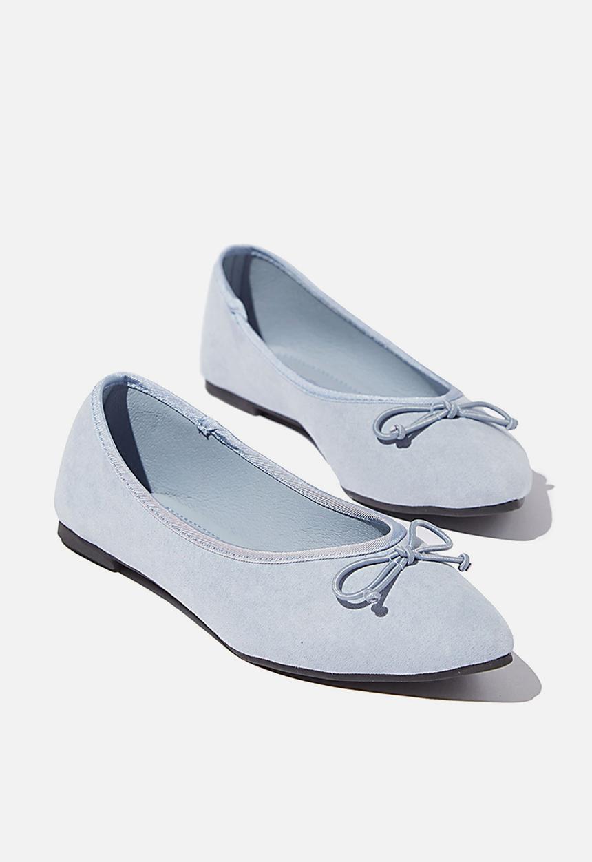 Cotton On - Essential evelyn point ballet - soft blue 