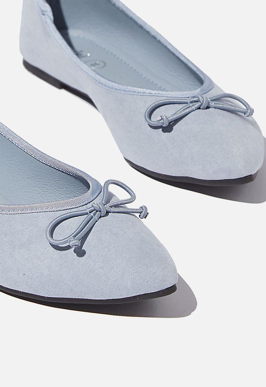 Cotton On - Essential evelyn point ballet - soft blue 