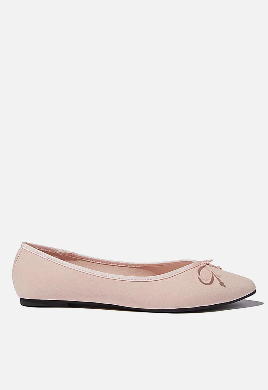 Cotton On - Essential evelyn point ballet - dusty pink