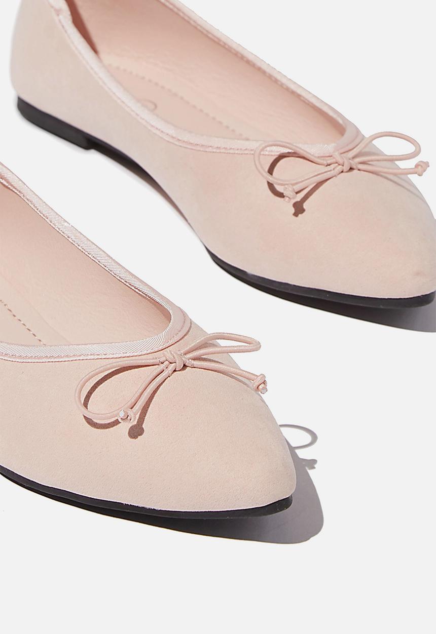 Cotton On - Essential evelyn point ballet - dusty pink