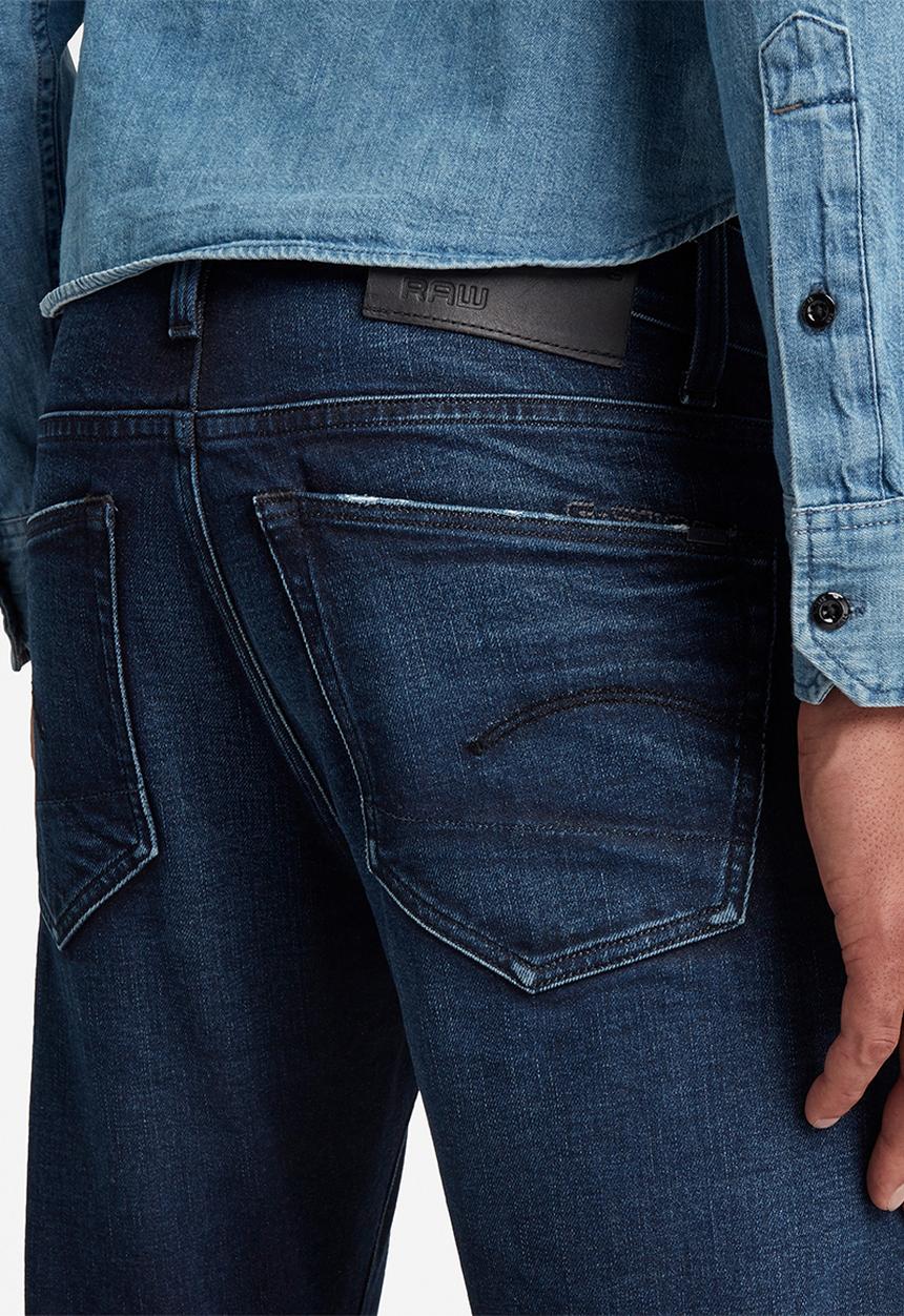 G-STAR - 3301 Slim - worn in ultramarine