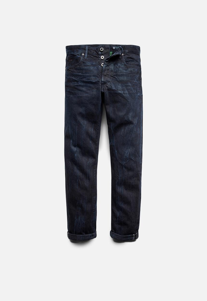 G-STAR - 3301 Slim selvedge - worn in bleak