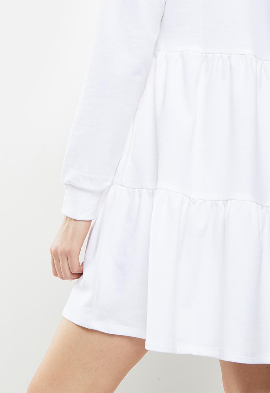 Blake - Tiered mini dress - white 