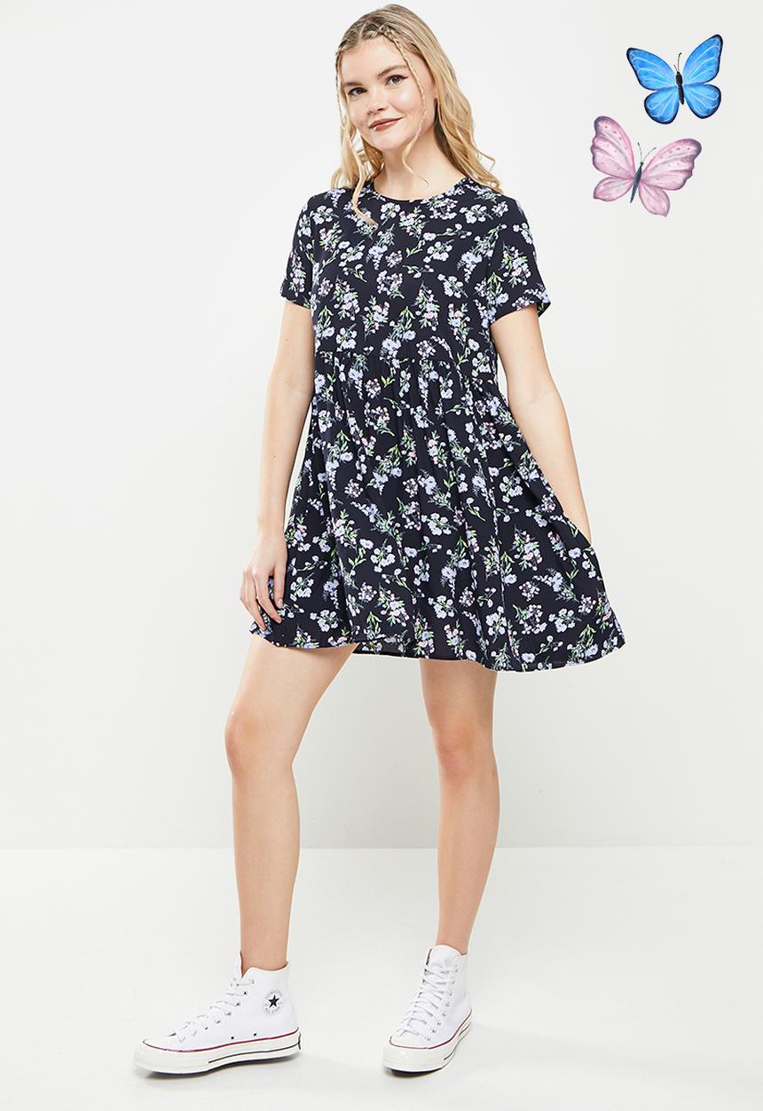 Blake - Babydoll mini dress - navy