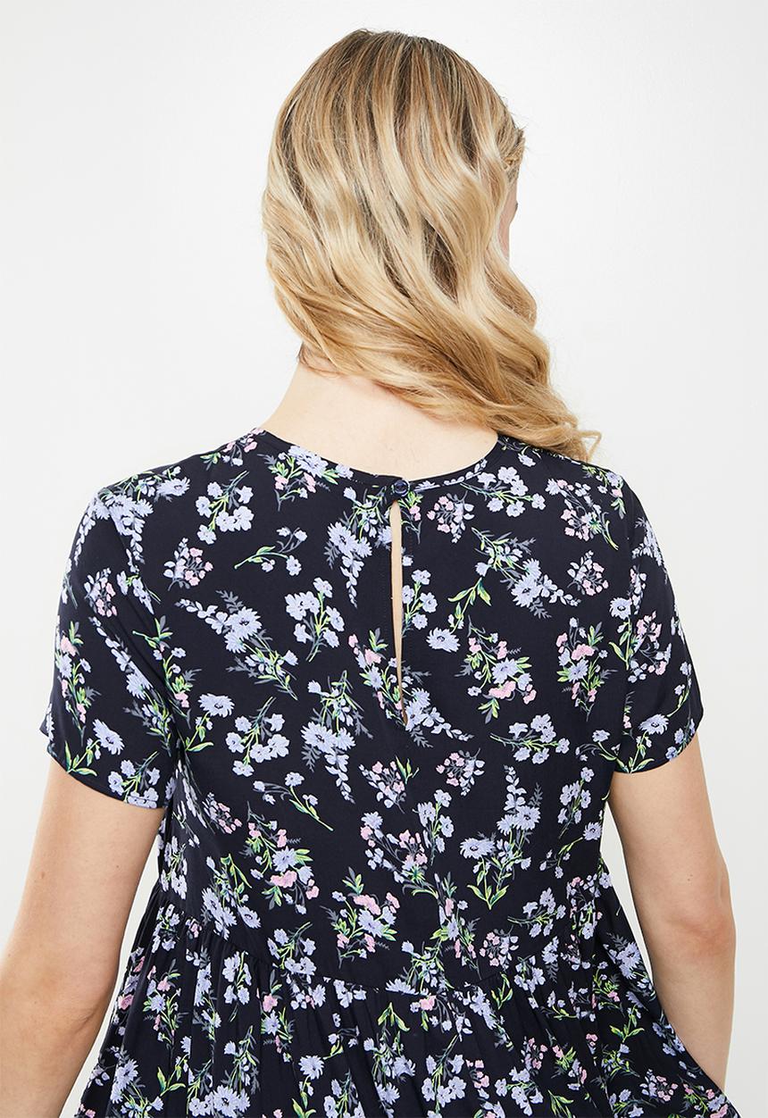 Blake - Babydoll mini dress - navy