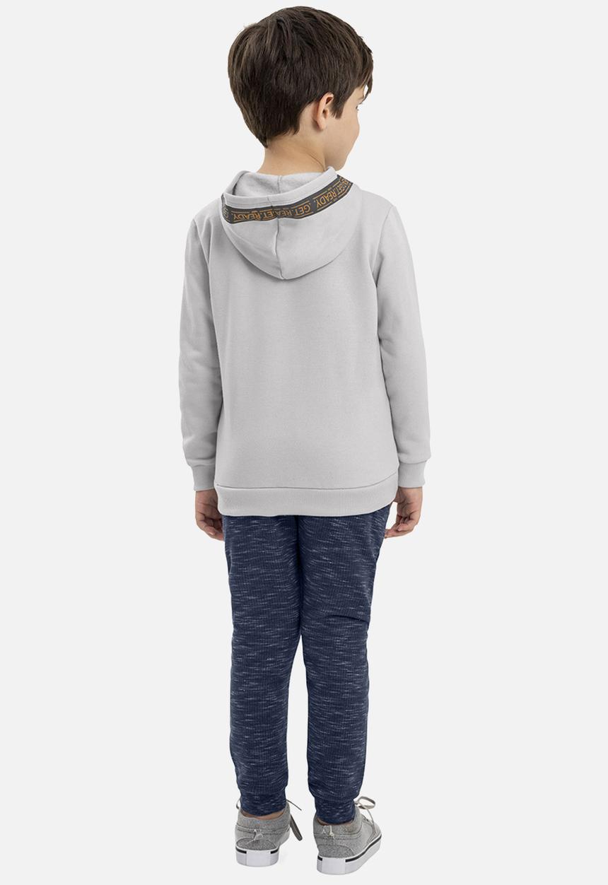 Quimby - Boys jacket & pants set - grey & blue