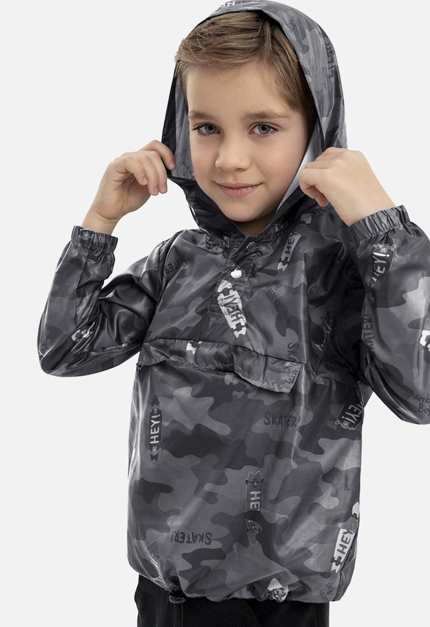 Quimby - Teens camo print jacket - grey/multi